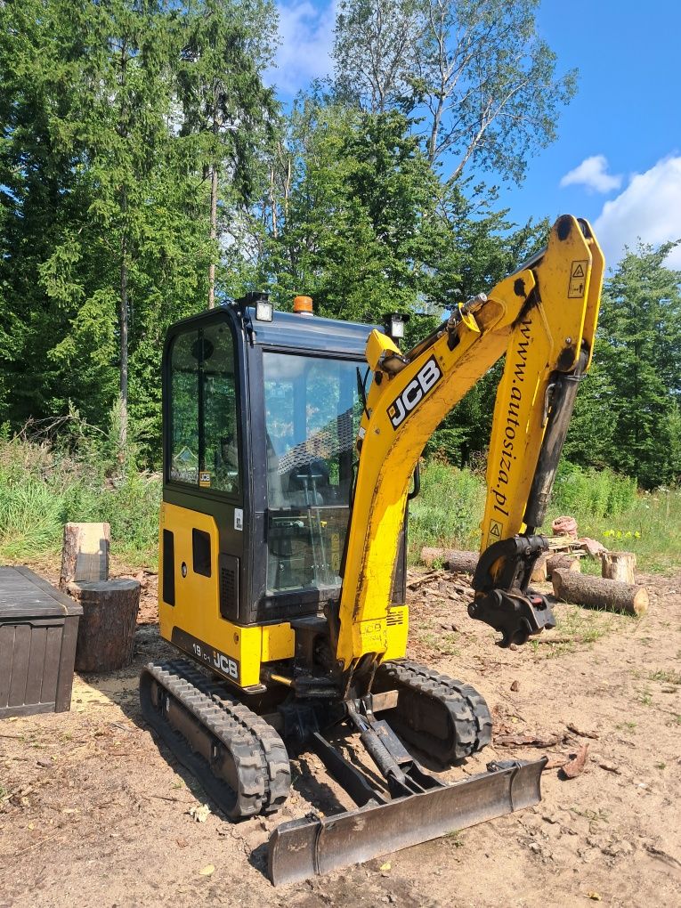 Minikoparka jcb 19c1,przesiewacz do ziemi chwytak hydrauliczny