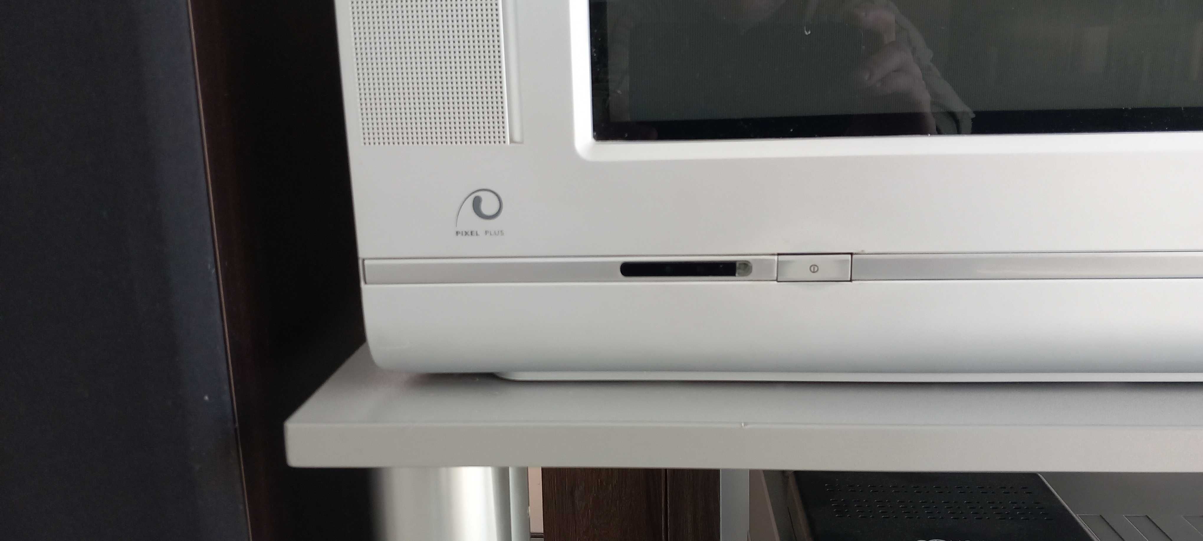 TV Philips  CD DVD VHS stolik stojaki na głośniki x 2