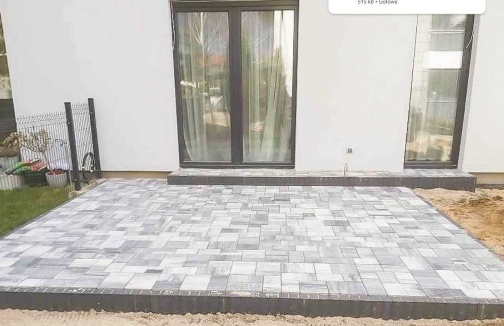 Usługi Brukarskie taras  podjazdy parking roboty ziemne