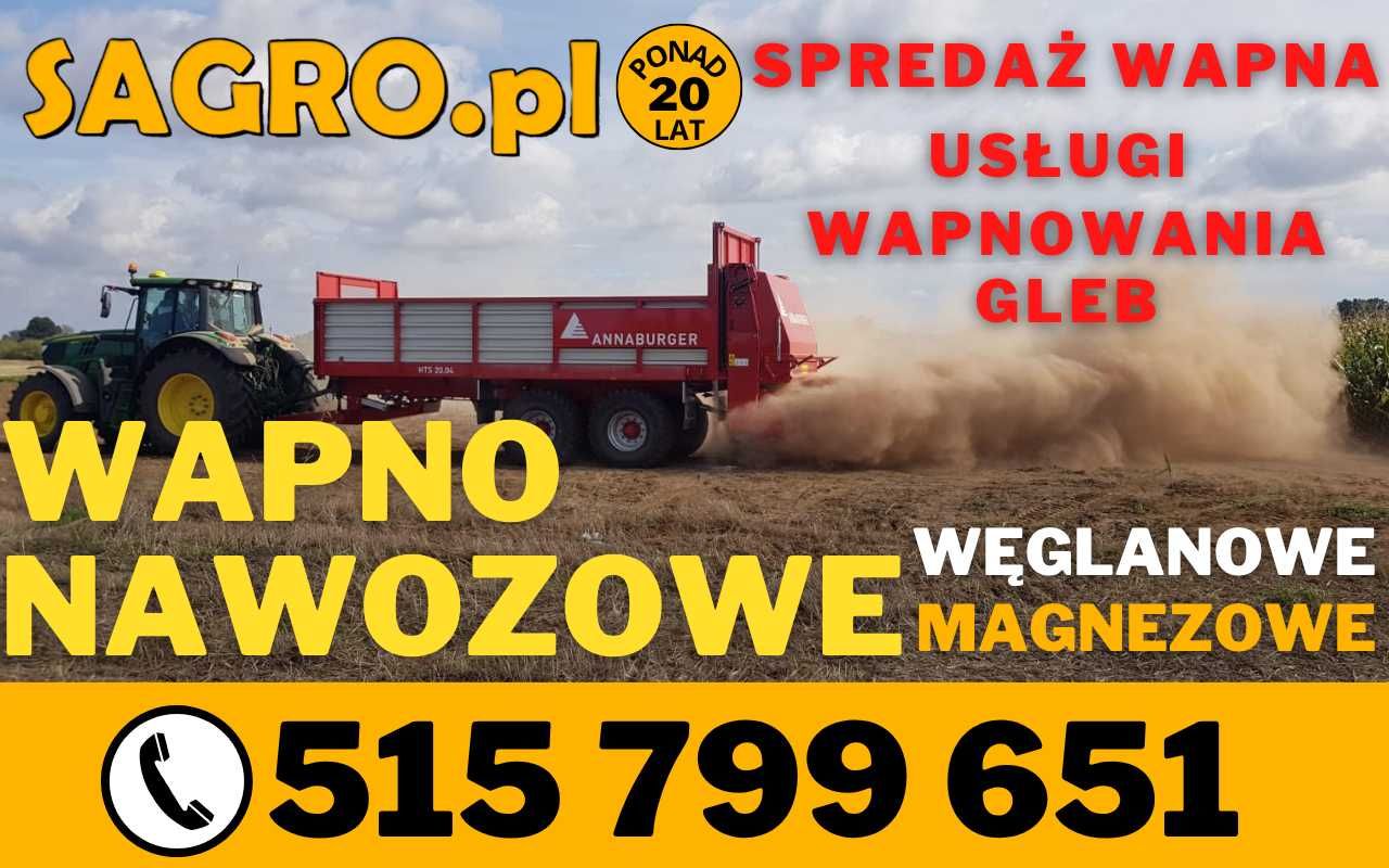 Wapno nawozowe węglanowe / magnezowe / rozsiew wapna / transport