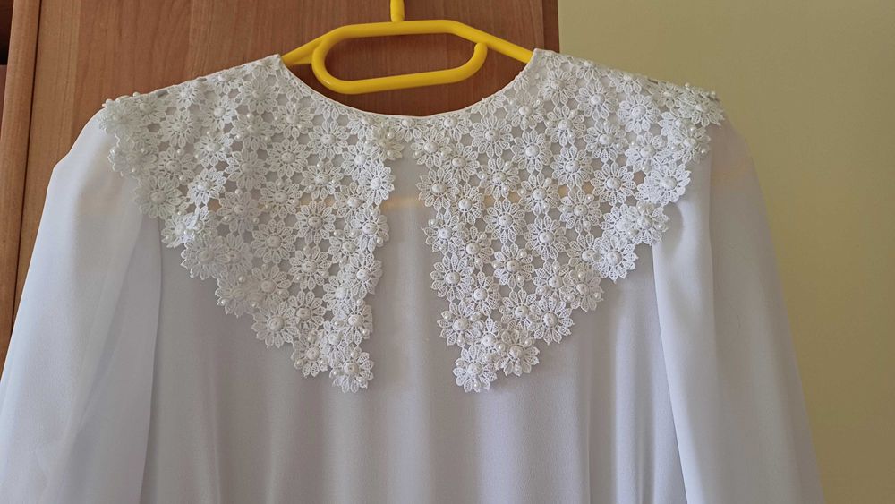 sukienka komunijna z pracowni krawieckiej