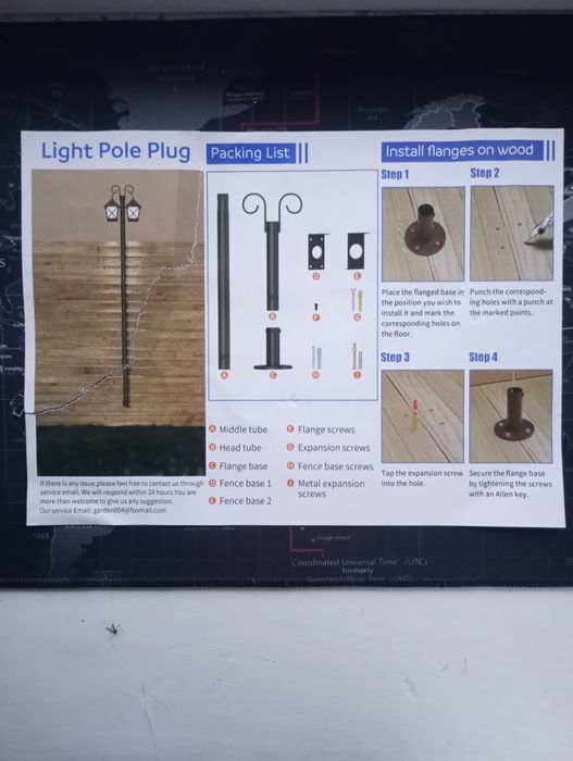 Вуличні декоративні стовпчики під світильники
