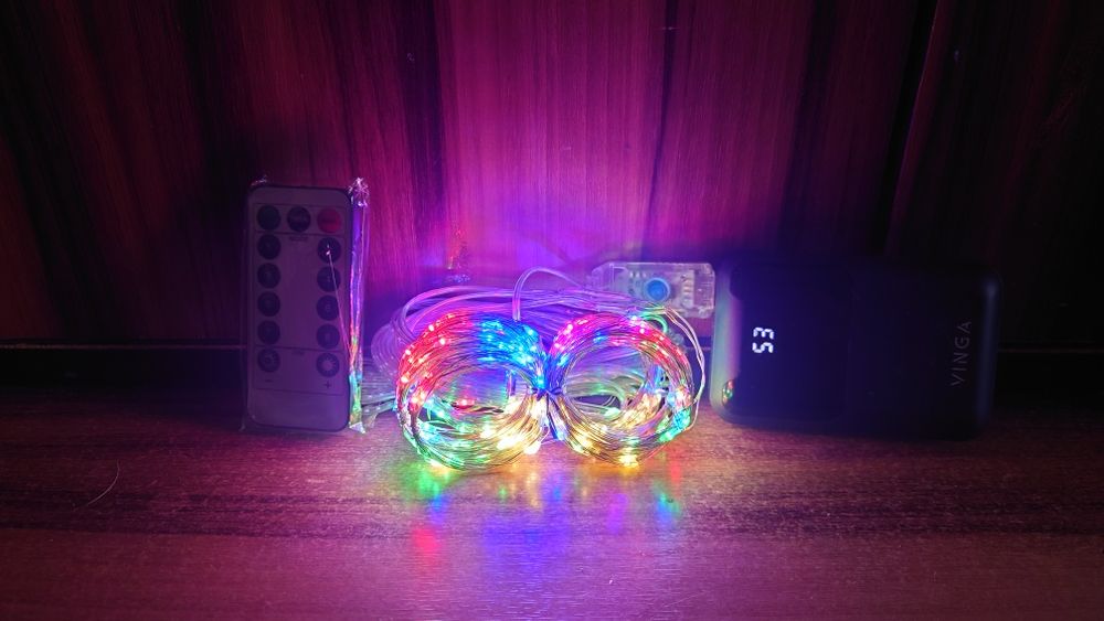 Гірлянда штора РОСА 2М*3М Світлодіодна, USB, 200 LED, Нова, 8 режимів