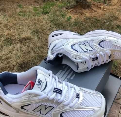 "Buty damskie Sportowe" New Balance MR530SG Silver Biały Roz 40.5