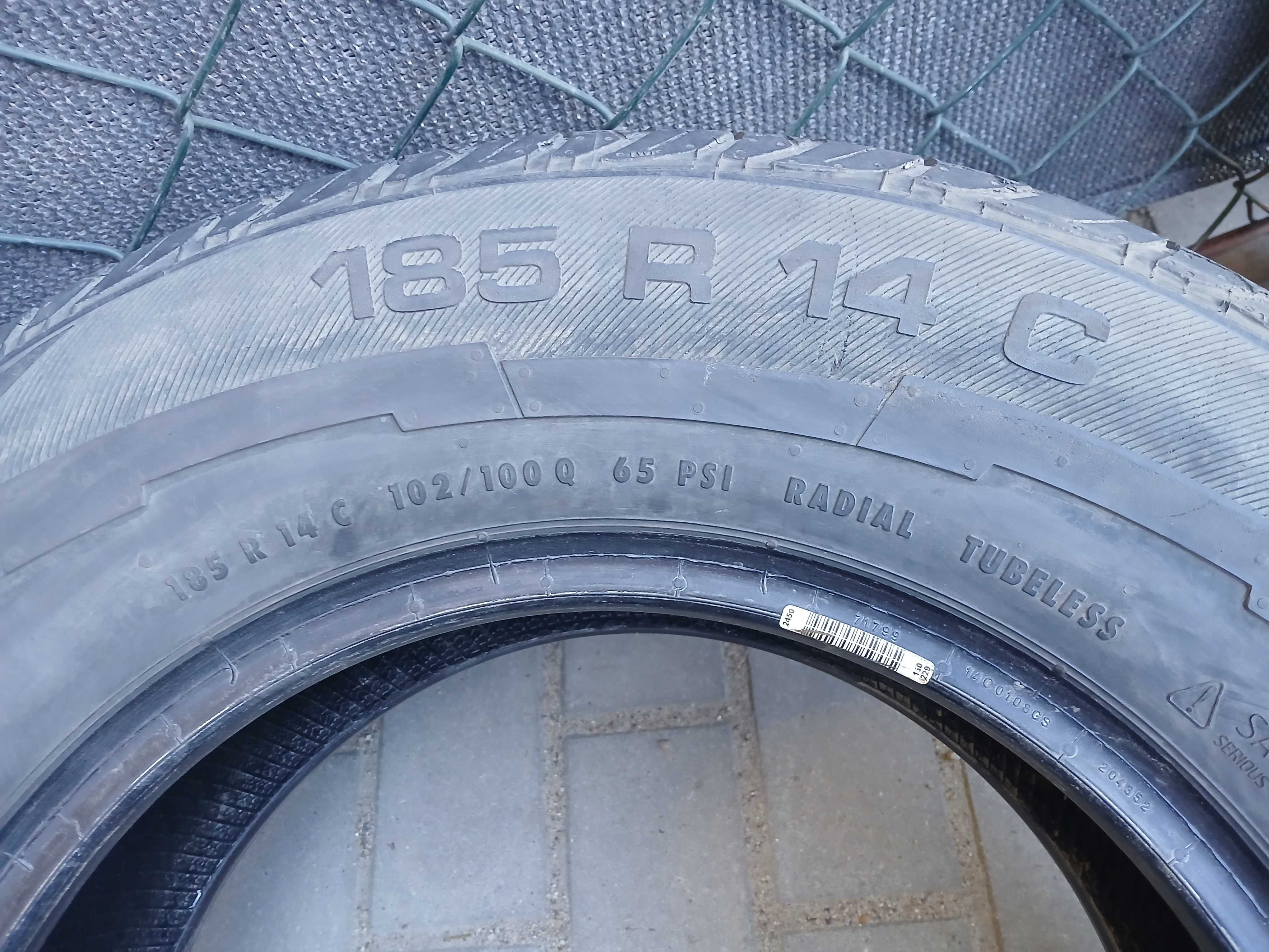 2x używane opony letnie 185 R14C 185/80 R14C Uniroyal Gwarancja Montaż