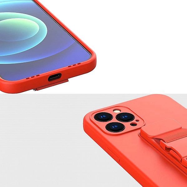 Rope case żelowe etui ze smyczą łańcuszkiem torebka smycz iPhone 13 Pr