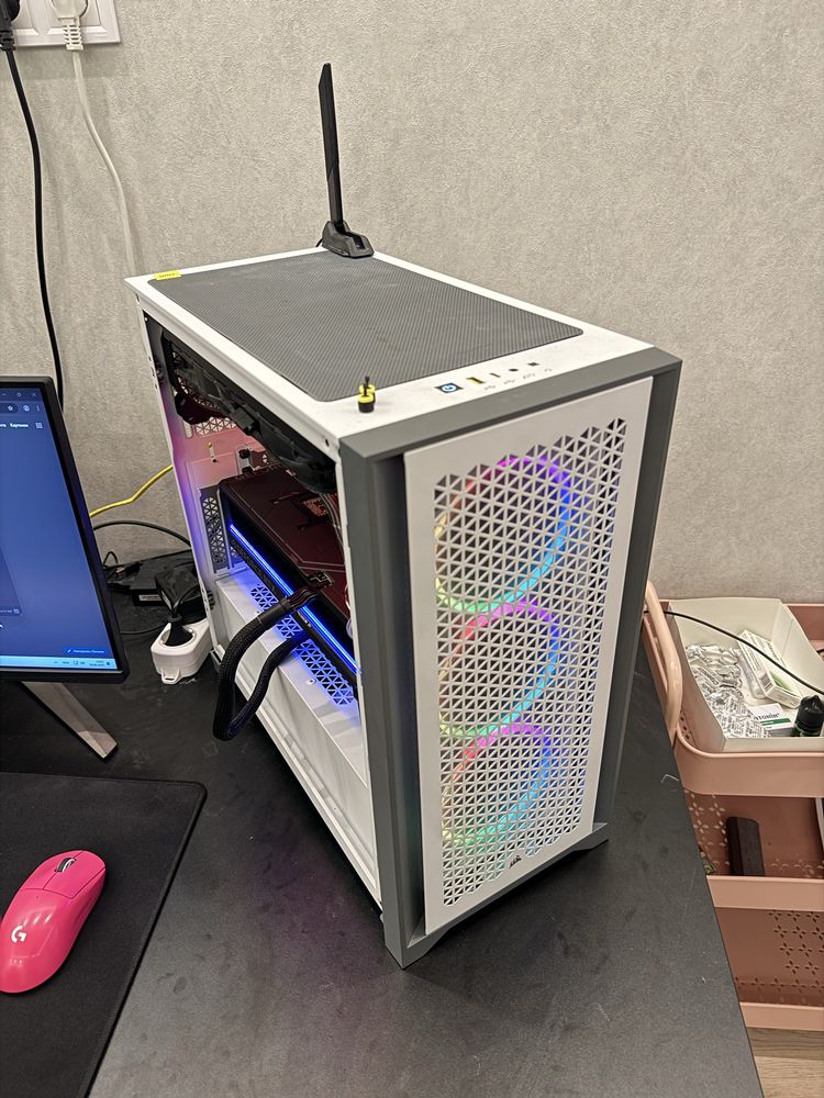 БЕЛЫЙ ПРЕМИУМ-КОРПУС Corsair 4000D Airflow White Atx Киев самовывоз
