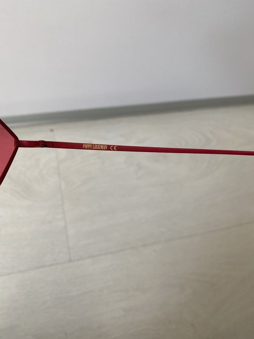 Kultowe okulary Poppy Lissiman kolor czerwony