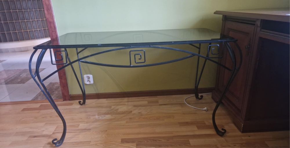 Lawa szklana kuta ciezka stol do salony