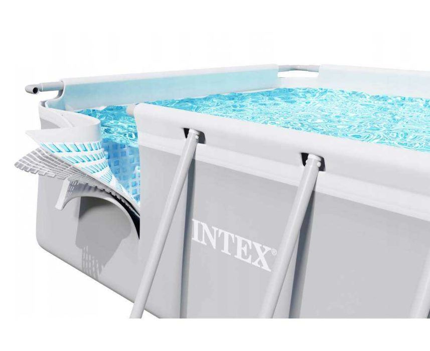 Каркасний басейн 400 x 200 x 100 см Intex з драбиною ХІМІЯ У ПОДАРУНОК