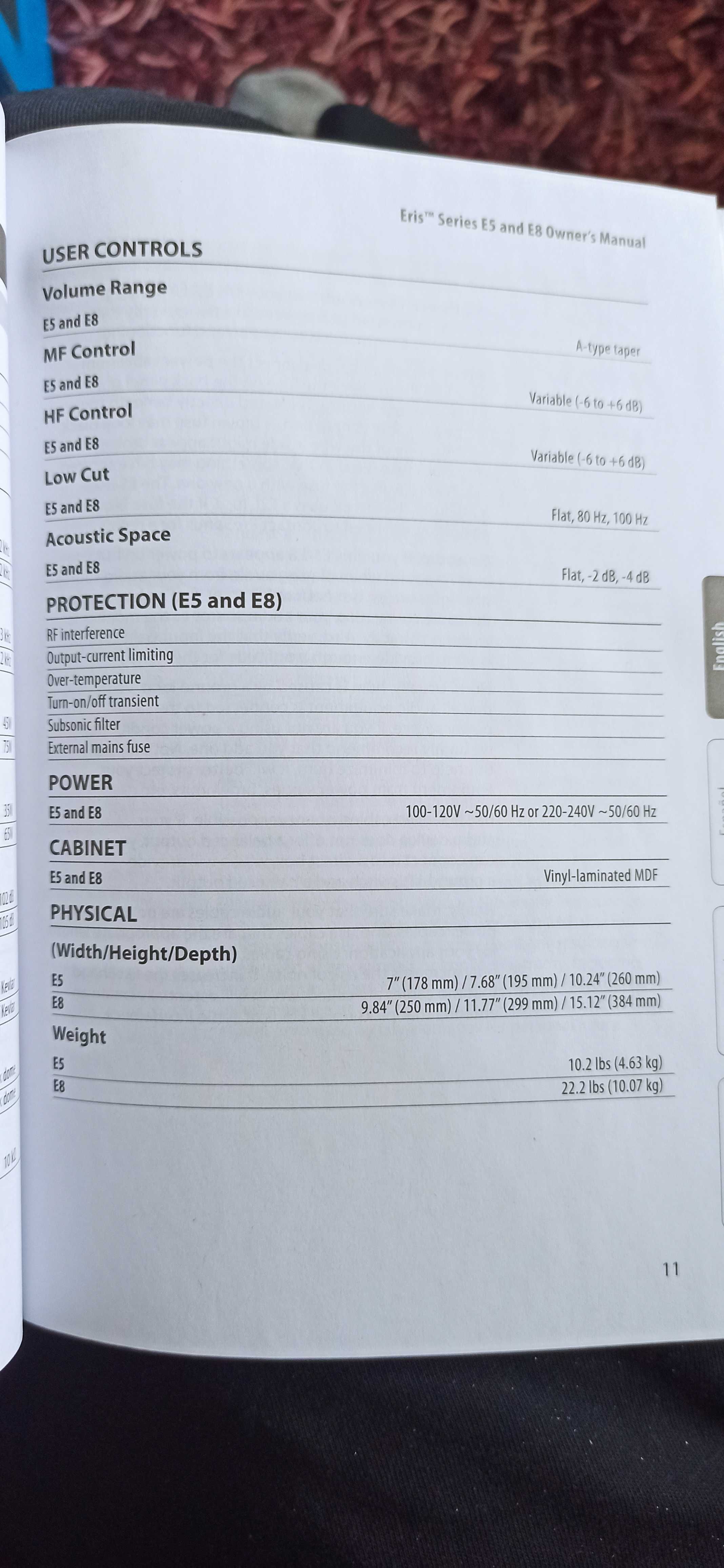 monitory studyjne PreSonus Eris E8 (głośniki)