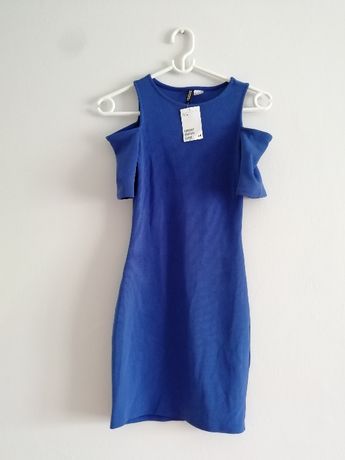 Nowa niebieska sukienka H&M (z metką), rozmiar 38