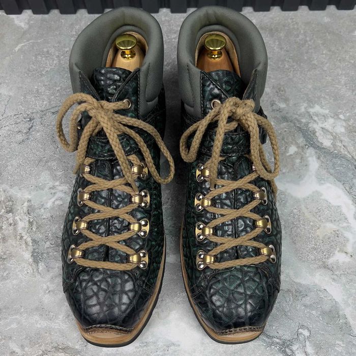 Santoni Hiking Boots Reptile Чоловічі черевики шкіра оригінал 42.5 EUR