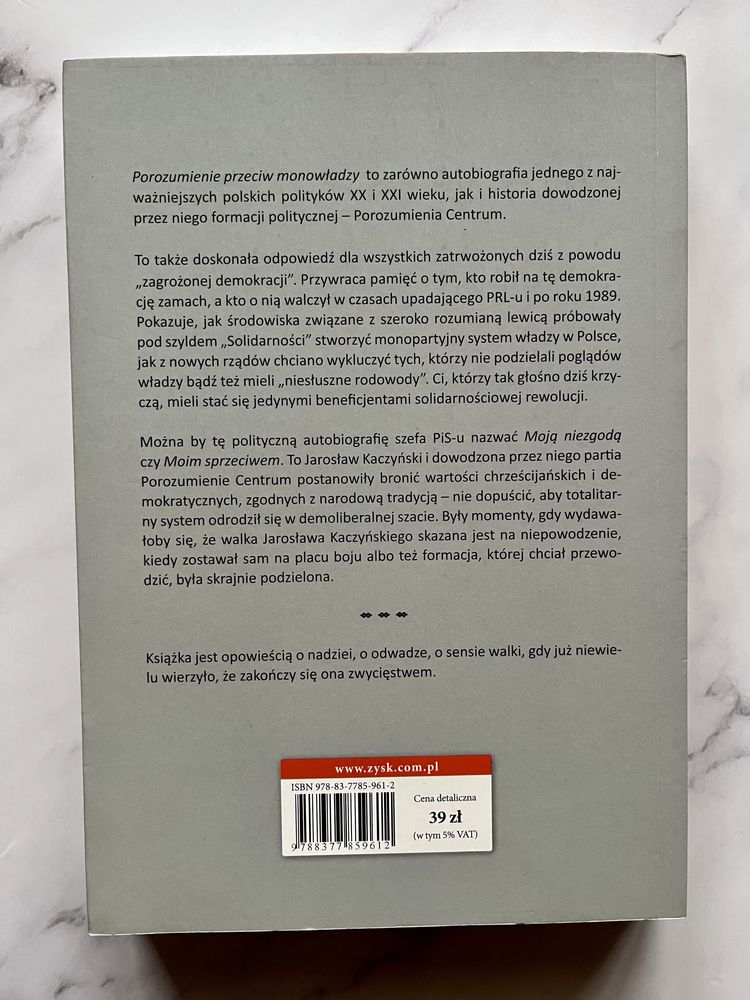 Jarosław Kaczyński Porozumienie przeciw monowładzy Z dziejów PC