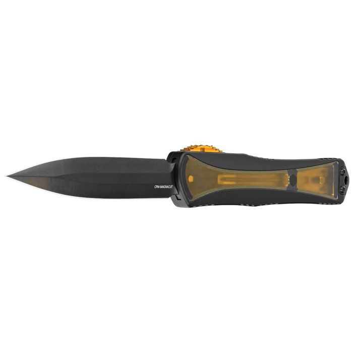 Nóż automatyczny OTF Heretic Manticore X D/E Black Aluminum/Ultem,