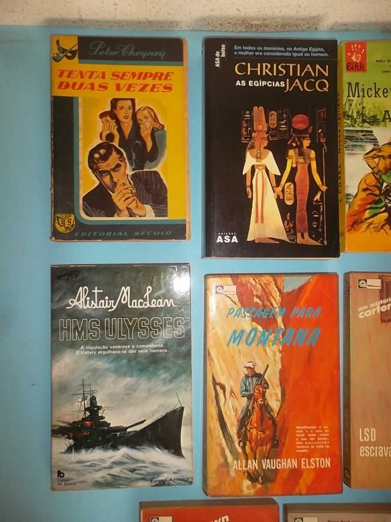 Livros de Bolso : Literatura policial, guerra, etc... Anos 70