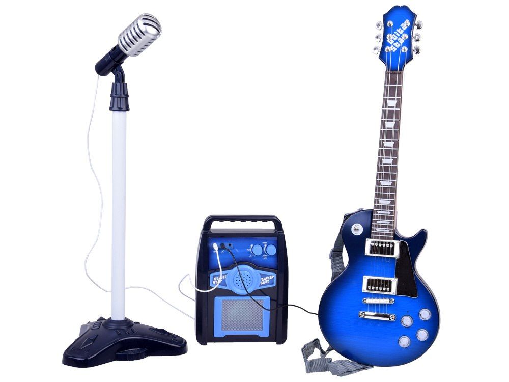 Gitara Elektryczna z Mikrofonem i Wzmacniaczem dla Dzieci Karaoke