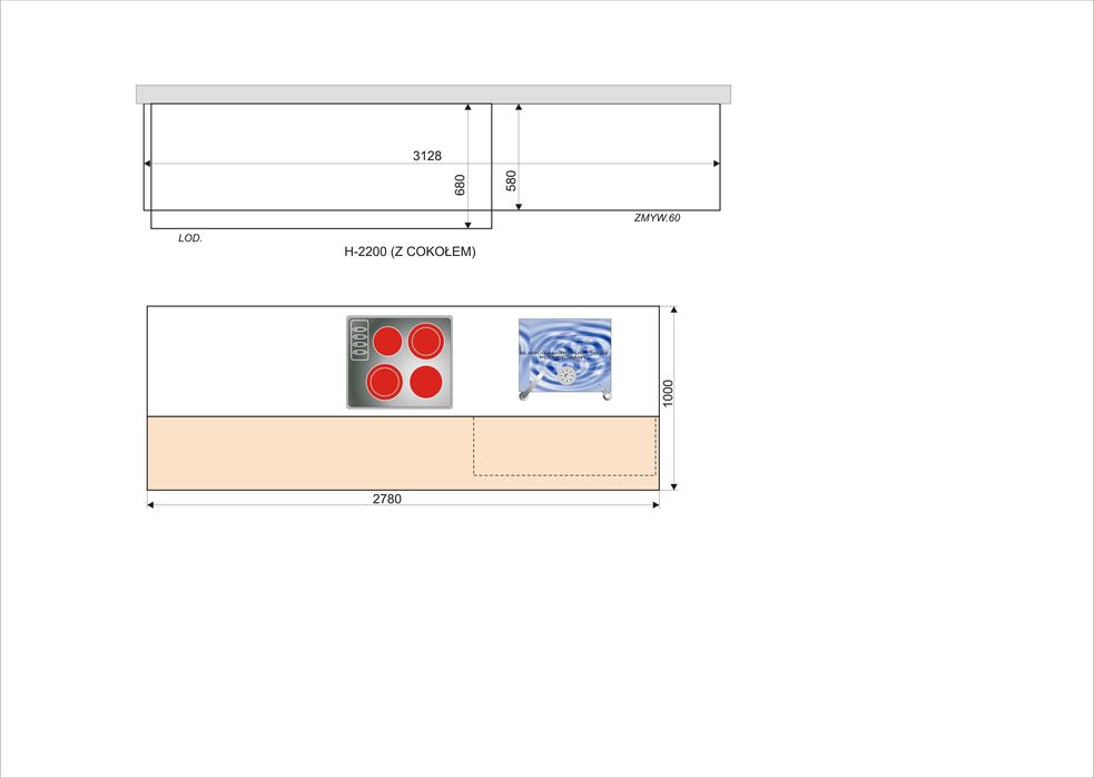 Meble kuchenne z ekspozycji