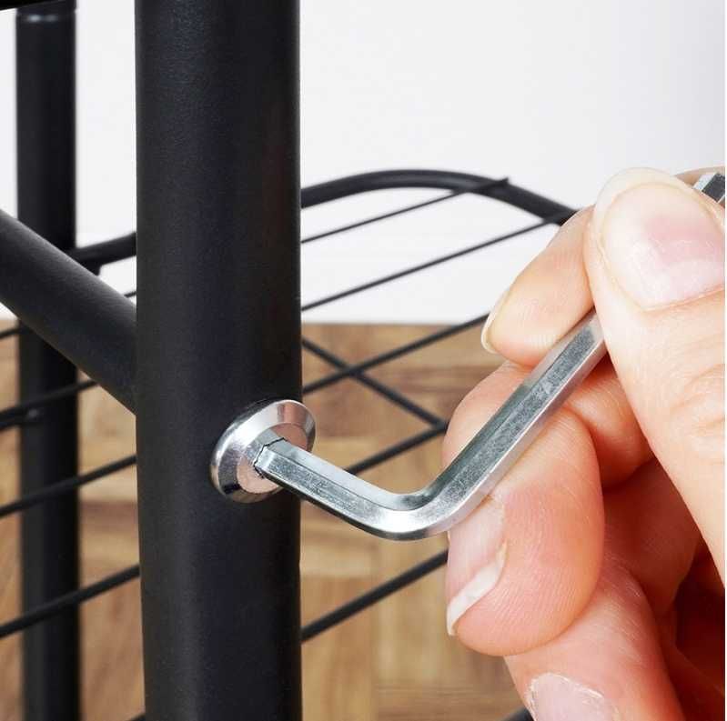 Kwietnik METALOWY 4 poziomy stojak na doniczki rośliny kwiatki LOFT