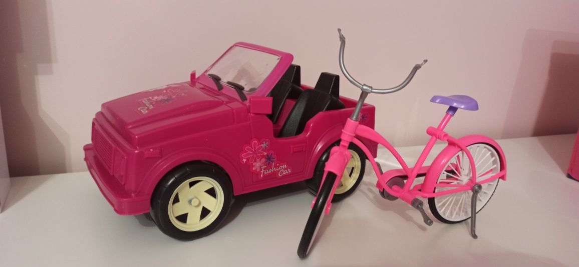 Auto i rower dla lalek typu Barbie