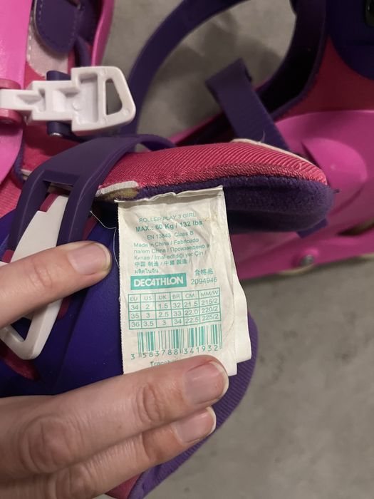 Patins de menina, em linha