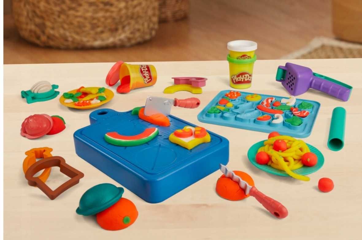 Ciastolina Play-doh, zestaw małego kucharza, 19 elementów