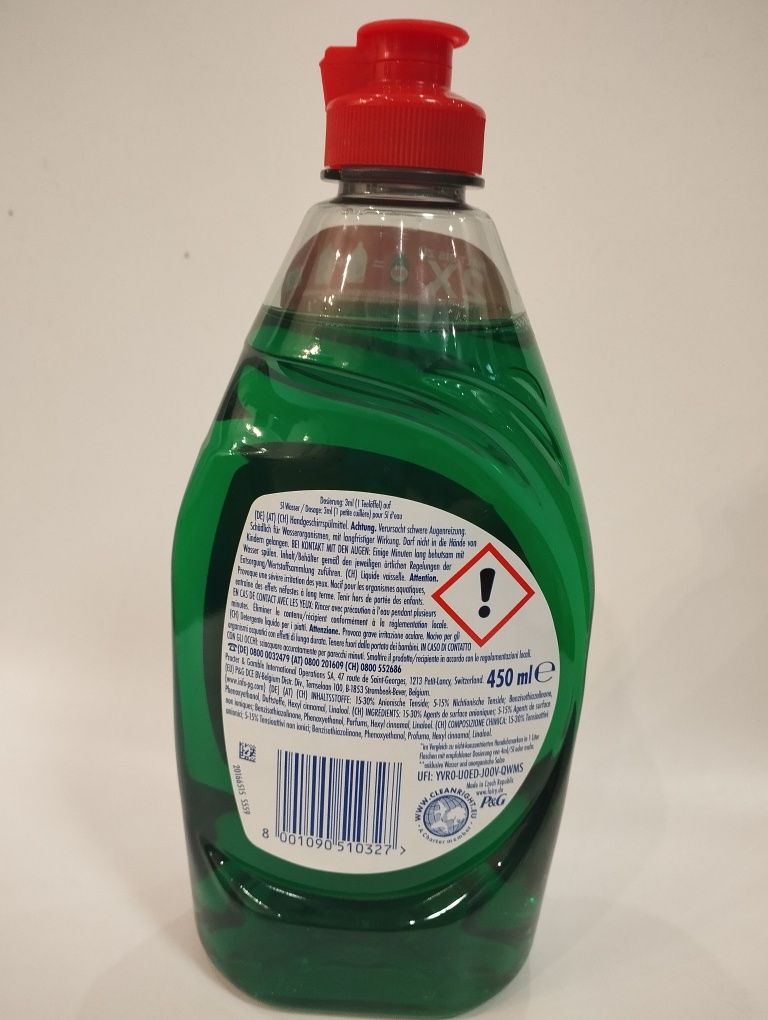 Płyn do Mycia Naczyń Skoncentrowany Wydajny Fairy Original 450 ml