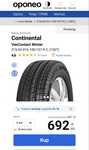 215/65/16C Continental zima nowe! 4szt okazja!