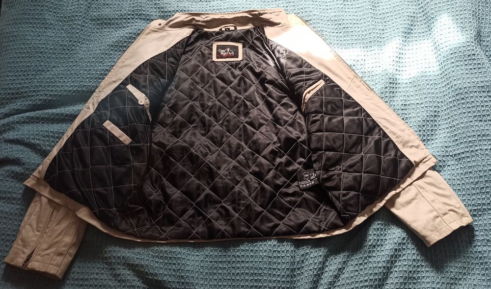 Męska kurtka skórzana XL a'la motocyklowa