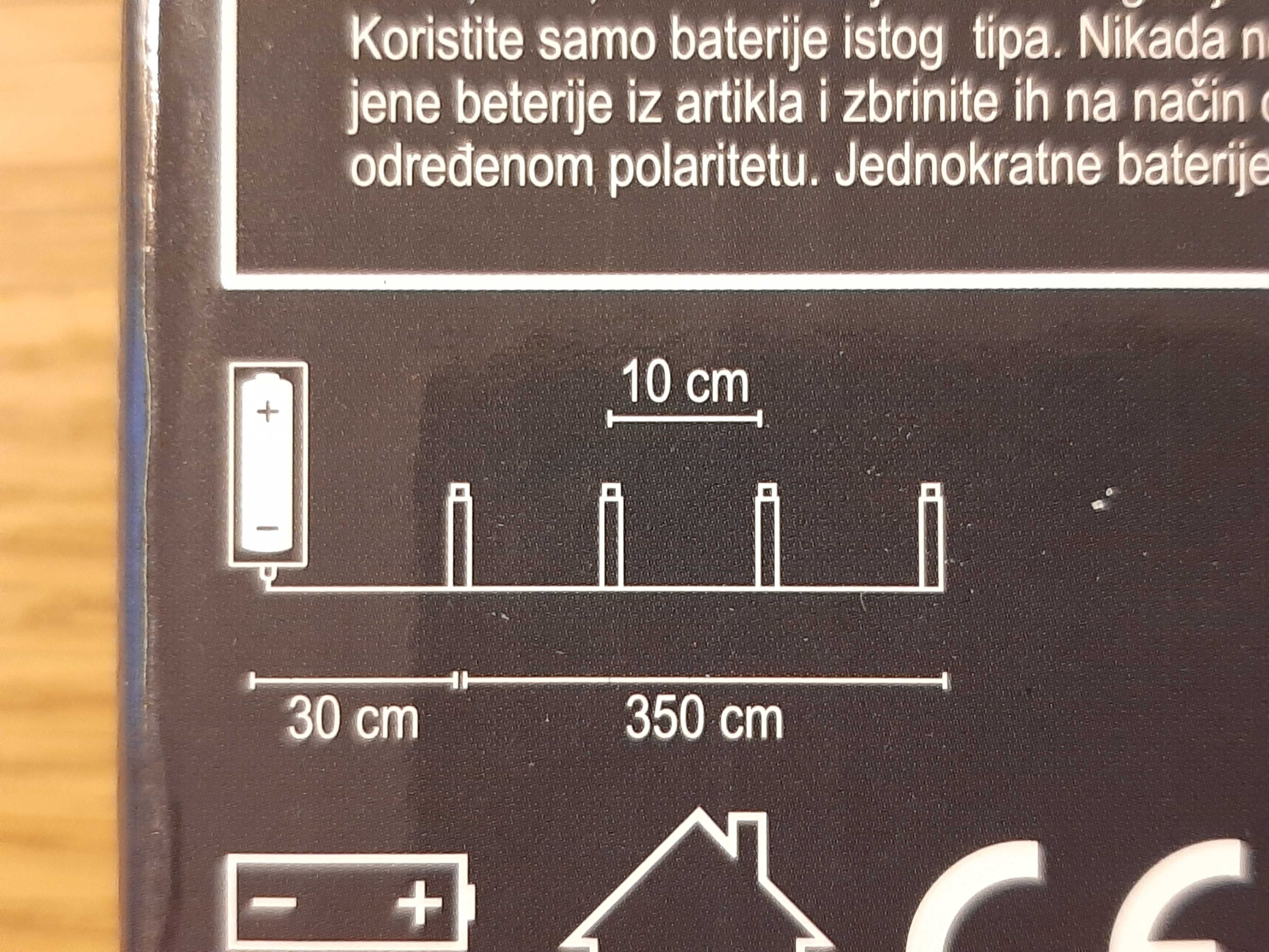 girlanda z klamerkami, lampki ozdobne — baterie GRATIS
