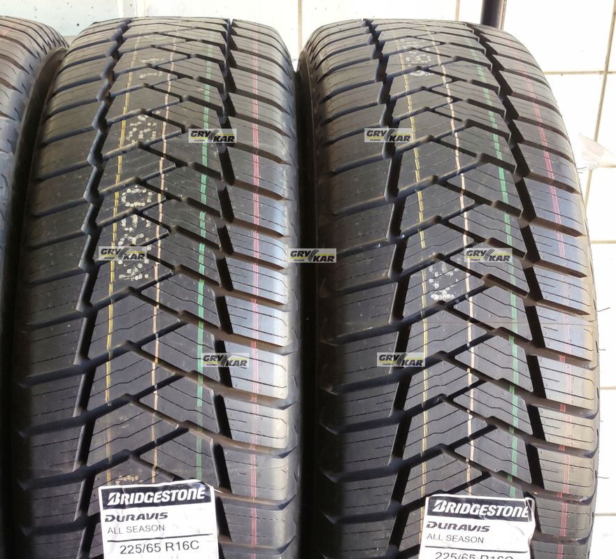 2x 225/65r16c Bridgestone Duravis AllSeason C/A/72dB 2 lata gwarancji