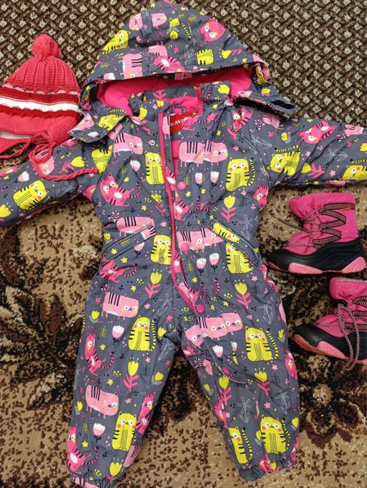 Комбенізон зимовий для дівчинки