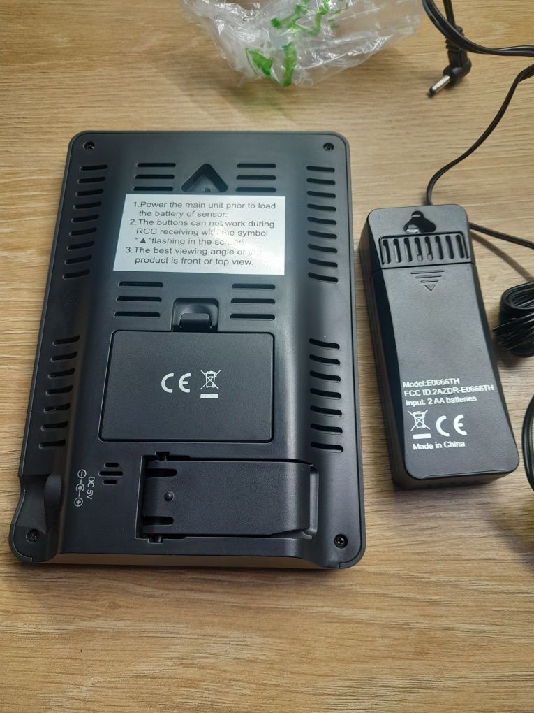 Stacja pogodowa baldr b36bl-v3  z 1 czujnikiem zewnętrznym lcd