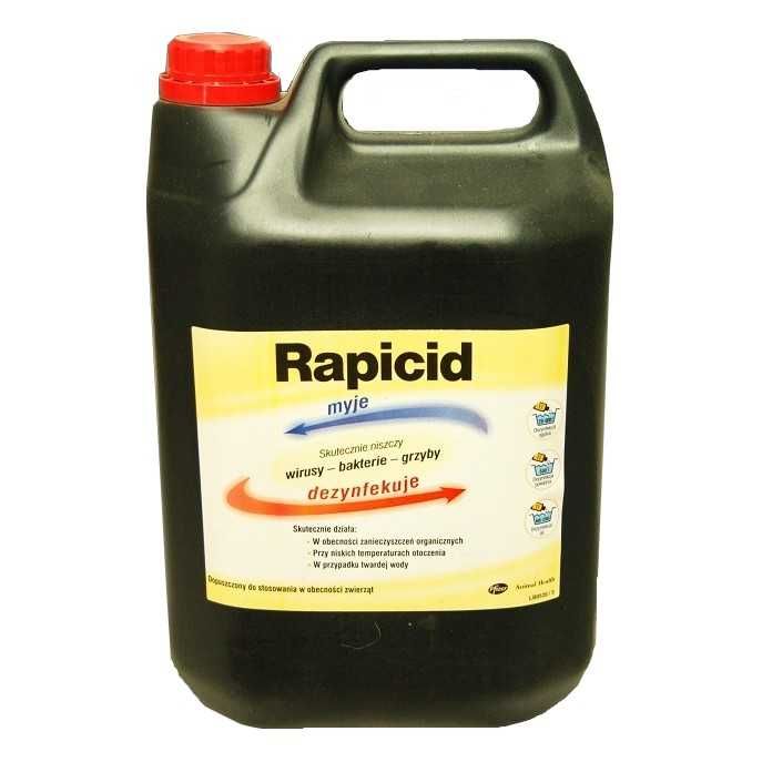 RAPICID 5L- dezynfekcja budynków inwentarskich, JODOWY, do mat