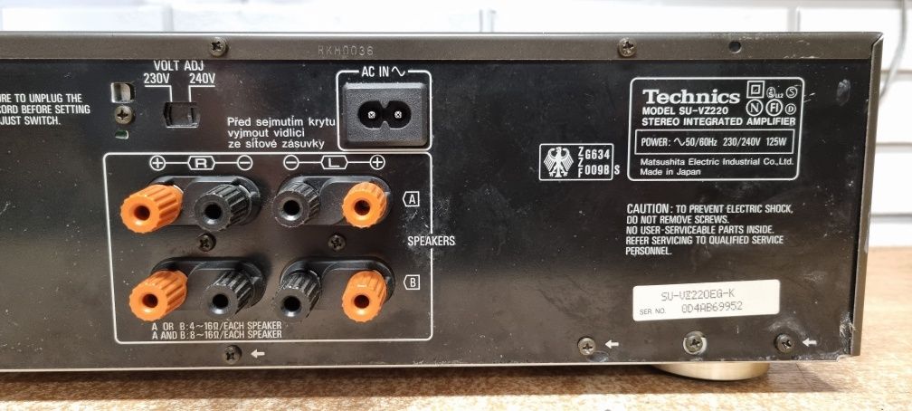 Wzmacniacz Class A Technics su-vz220. Japan