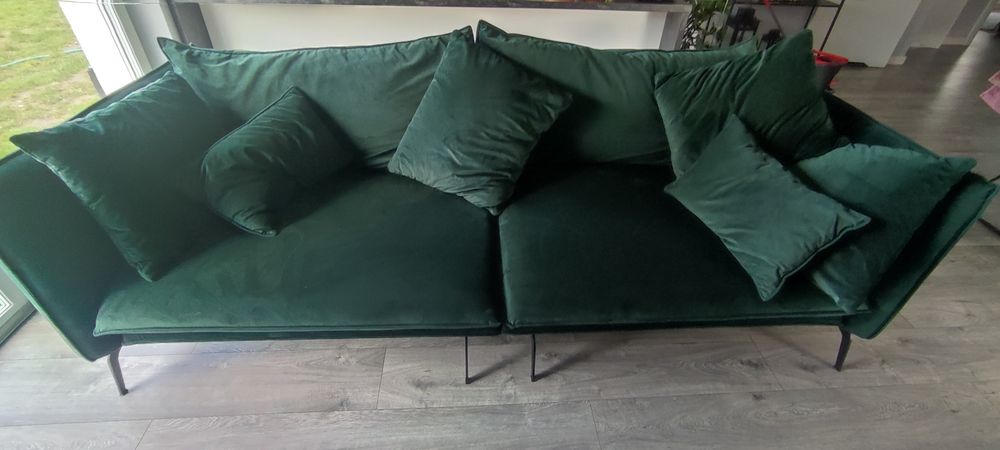 Sofa 4 osobowa Kolor butelkowa zieleń