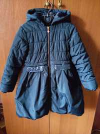 Демисезонное пальто с пайетками 5-6 лет