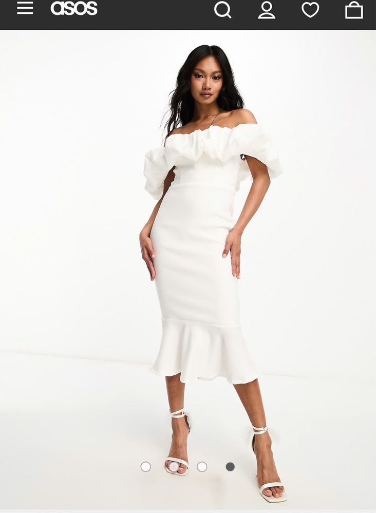 Сукня айворі для розписки asos true violet ексклюзив!!!