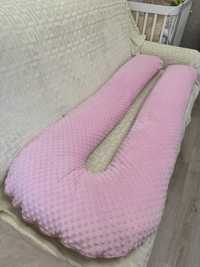 Подушка для вагітних XXL - 150 см, світло-рожева