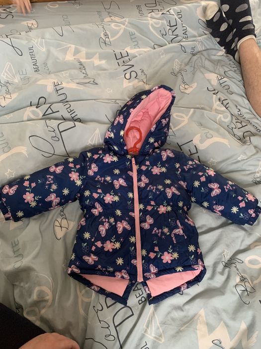 Курткочка, парка для дівчинки, дитяча куртка з капішоном, весна-осінь