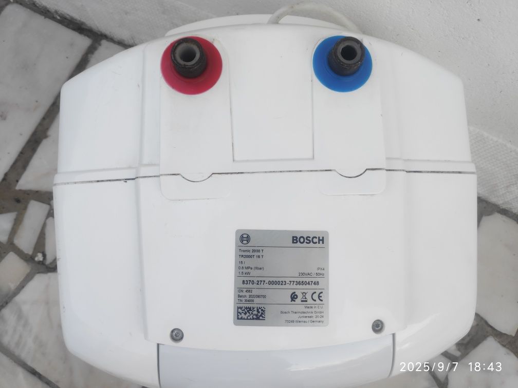 Termoacumulador Bosch 15 Litros