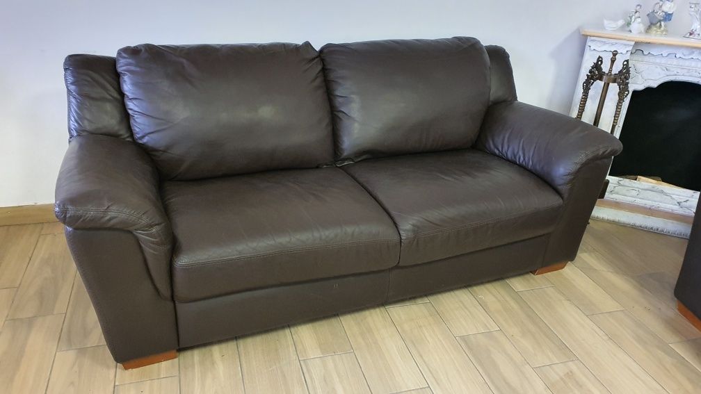 Комплект шкіряних диванів 3+2, м'які меблі б.в з Європи