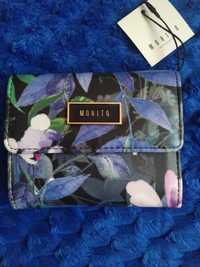 Czarny portfel Mohito w kwiaty