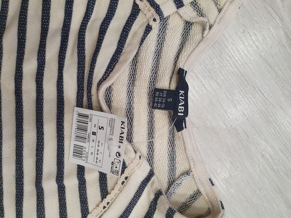 Crop top w paski S nowy