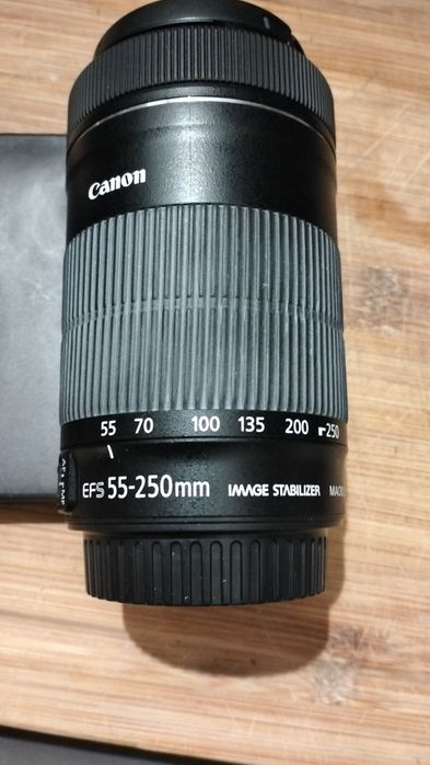 Lente canon efs 55 250mm macro 0.85 m 2.8 ft