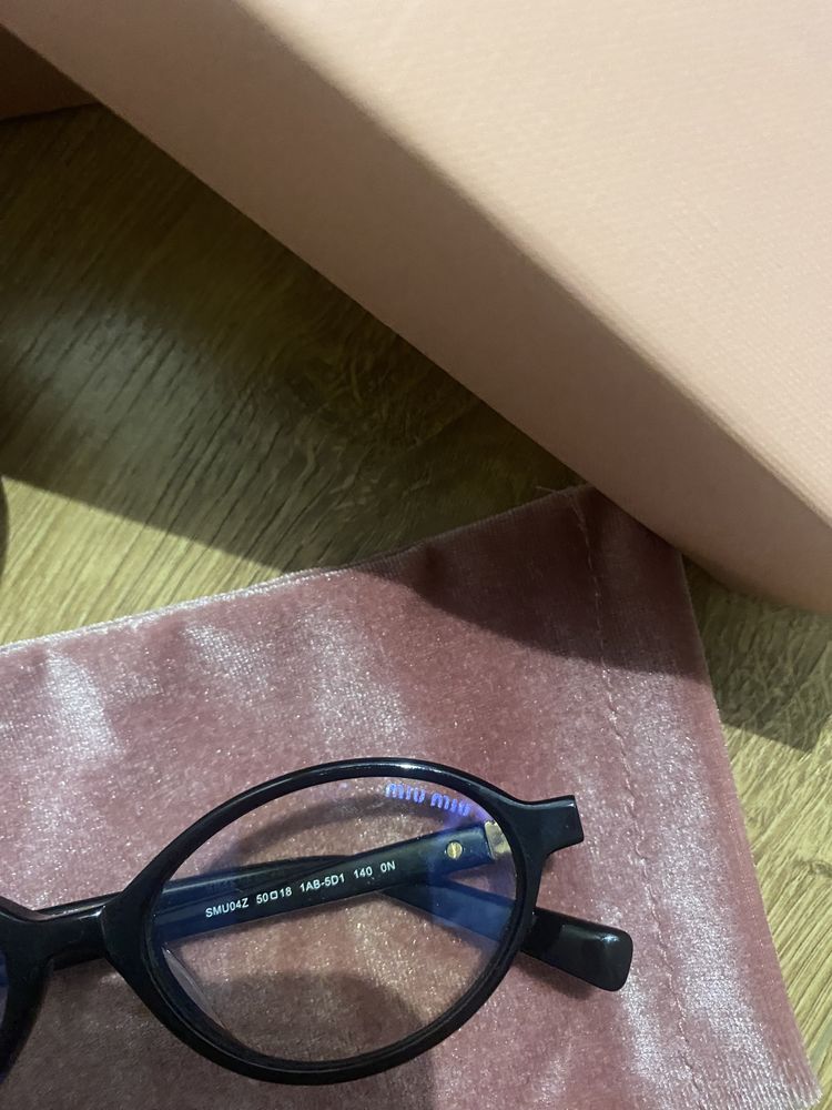 Okulary miu miu zerowki model MIU MIU MU 04ZS VAU08N 50