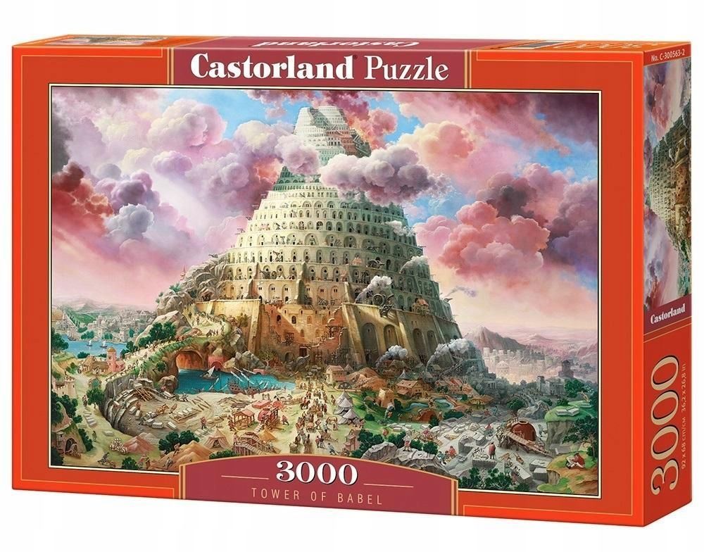 Puzzle 3000 Wieża Babel Castor, Castorland