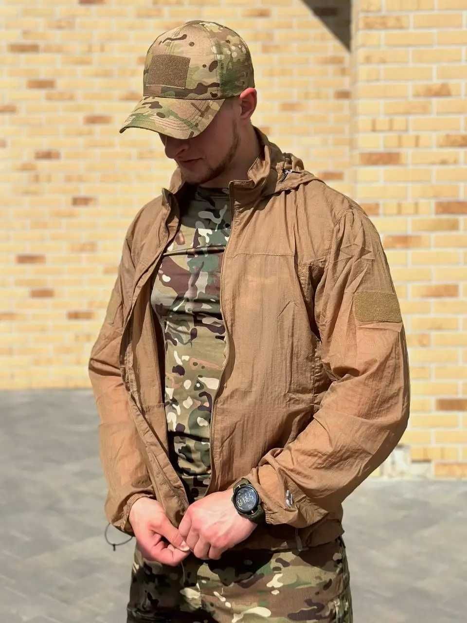 Куртка тактическая легкая кайот,куртка тактична тонка без підкладки