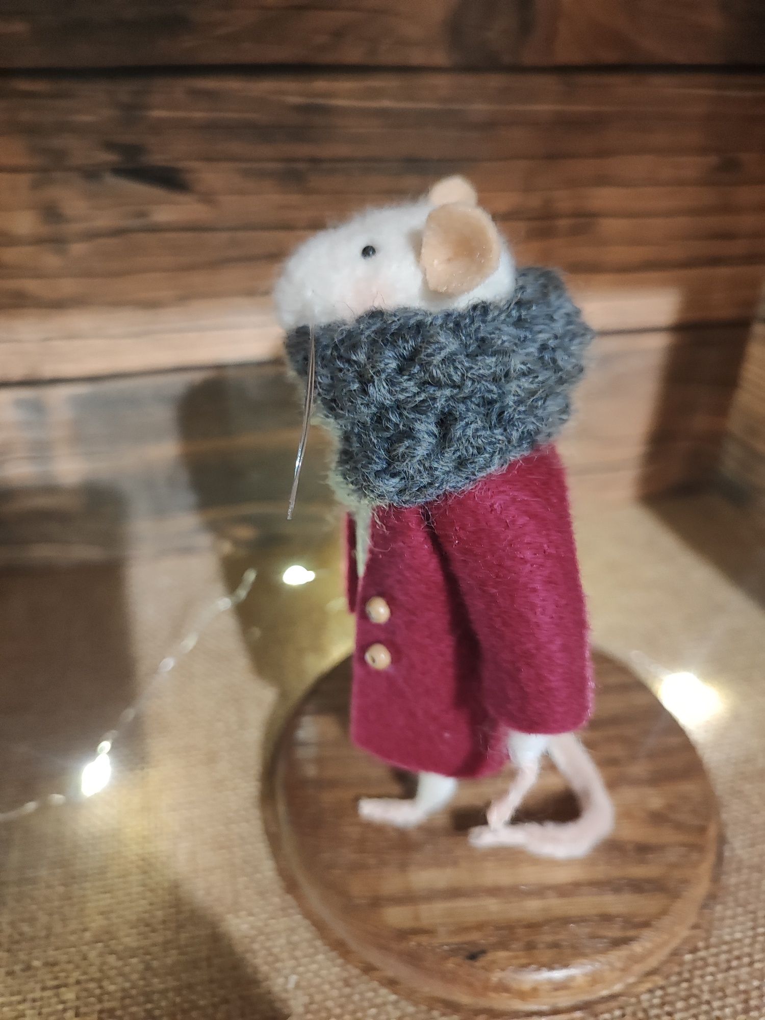 Myszka Fiszka myszka z filcu jak maileg na prezent handmade