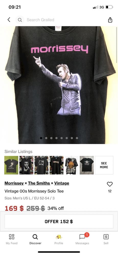Футболка Morrissey merch